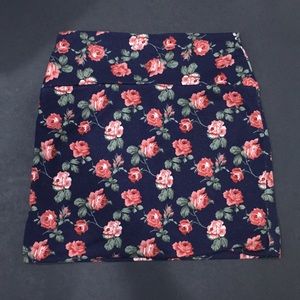 Floral Bodycon Skirt